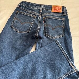 Levi's Women's Boot Cut Jeans in Blue Denim